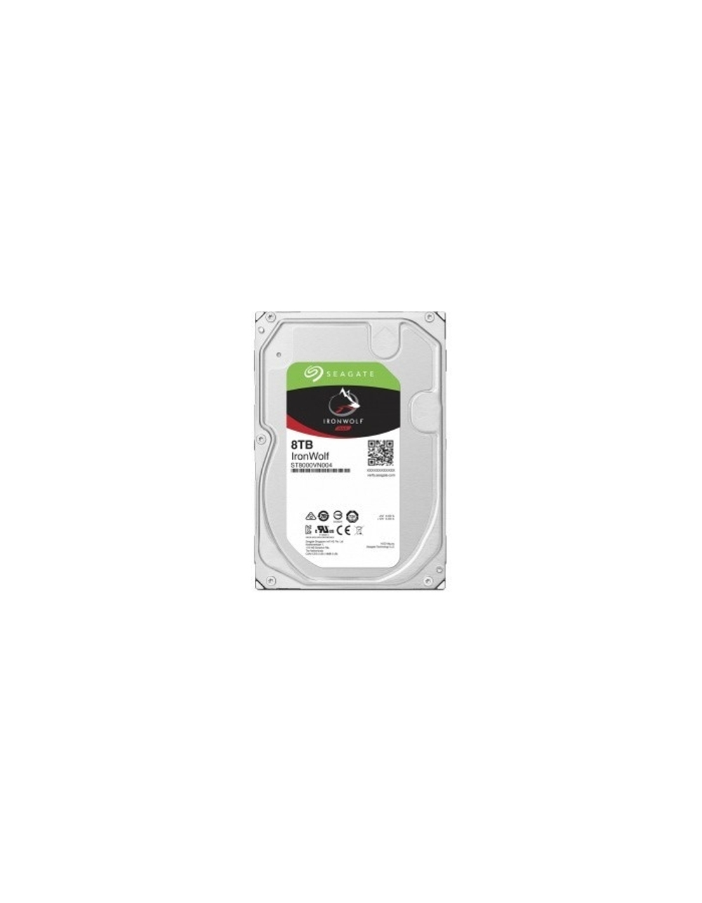 HDD жесткий диск 8TB Seagate IronWolf (ST8000VN004) (SATA 6.0Gb/s, 7200 rpm, 256mb buffer, 3.5",для NAS)