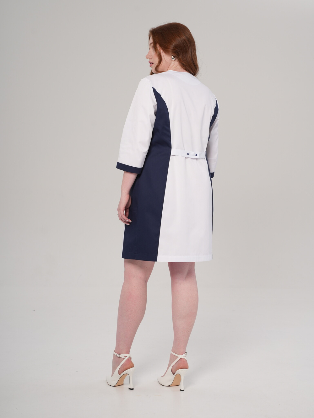 Халат медицинский женский | Х-250/2ак 3/4 клеон проф