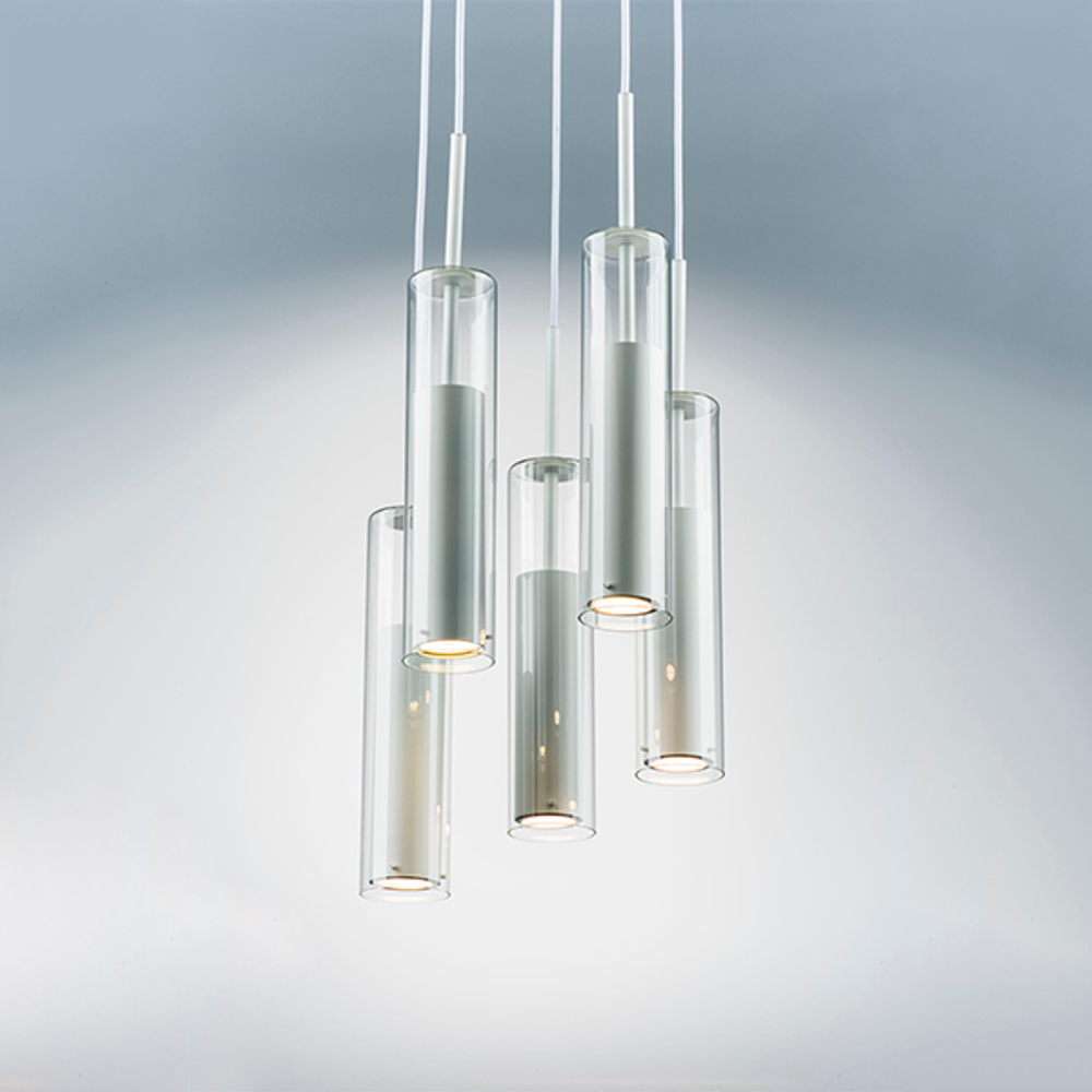 756056 Люстра CILINO 5х40W GU10 БЕЛЫЙ МАТОВЫЙ