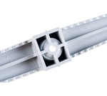 Держатель кабеля двусторонний для прямого монтажа серый (20шт/уп) Промрукав PR13.0382