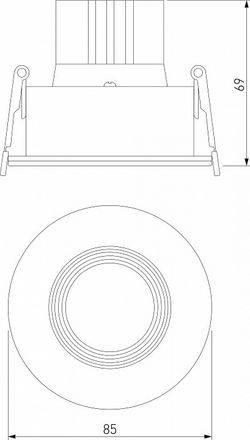 Встраиваемый светильник Elektrostandard Artis a066135