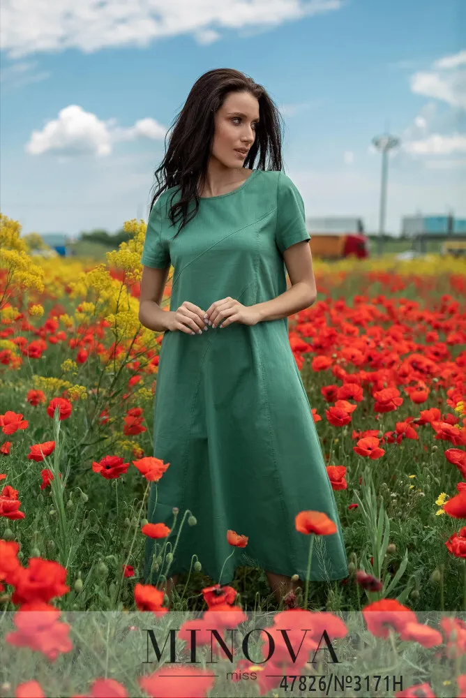 Платье 3171Н-Зеленый Minova