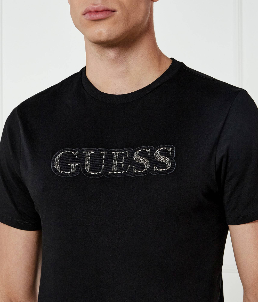 Футболка EMBELLISHED LOGO GUESS - черный(M4BI64 K9RM1)