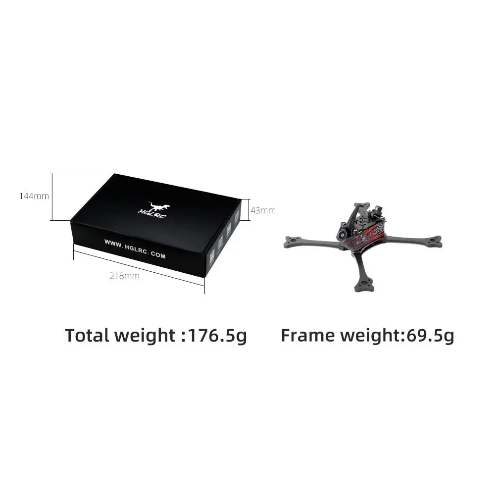 Рама HGLRC Wind5 Lite V2 racing