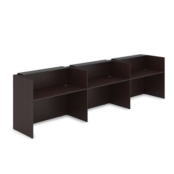 1КР-КЛ.003.1 Комплект Ресепшн с фартуком HPL (4264*750*1149) (с подсветкой)