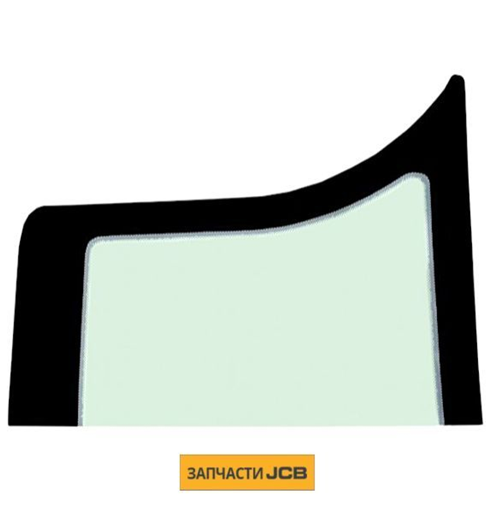 Стекло переднее нижнее правое JCB 827/80343