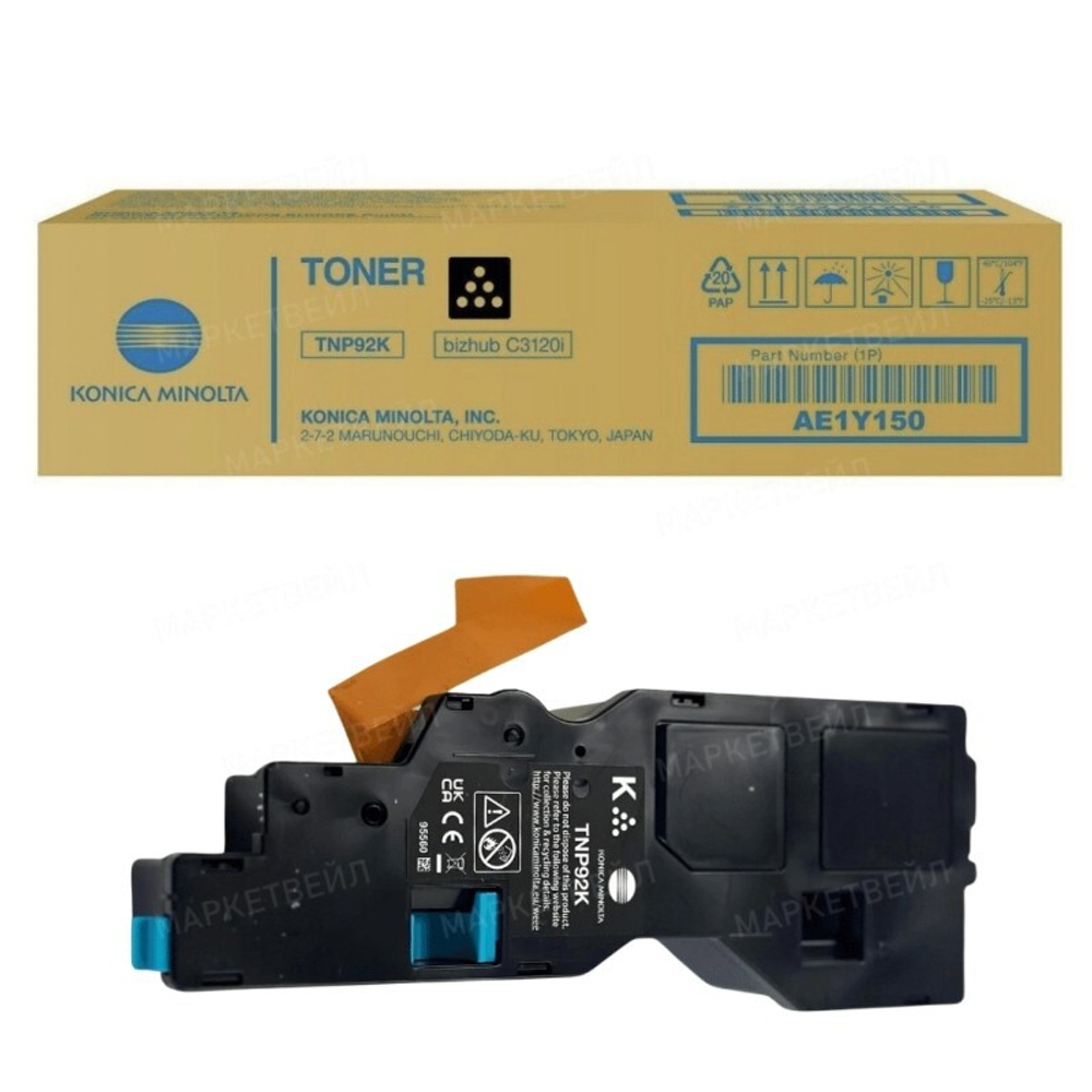 Тонер-картридж Konica-Minolta TNP-92K для bizhub C3210i черный AE1Y150 (6K)