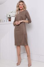 Платье  Идеальный образ (вельвет, латте) Diolche