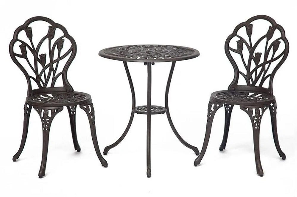 Комплект Secret De Maison Waltz of flowers (стол +2 стула) бронза