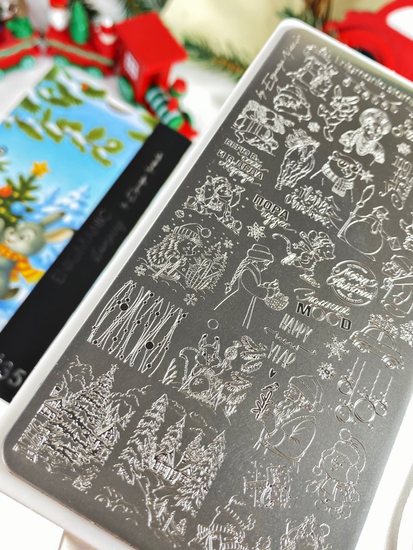 Пластина для стемпинга Enigmanic Stamping №035 (новогодняя)