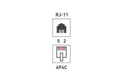 Телефонный джек 6P4C, 100шт PROCONNECT 05-1012-3