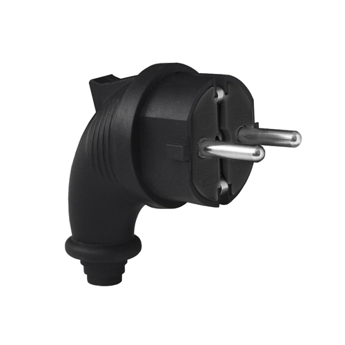 Вилка каучук с/з угловая 16А 250В UNIVersal