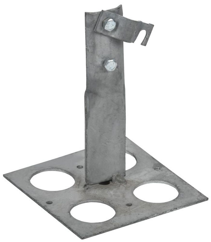 Держатель проводника круглого 6-10мм винт. плоск. кровля H=150мм оцинк. сталь TD IEK ZDP85-13-1-16-150 Держатель проводника круглого 6-10мм винт. плоск. кровля H=150мм оцинк. сталь TD IEK ZDP85-13-1-16-150