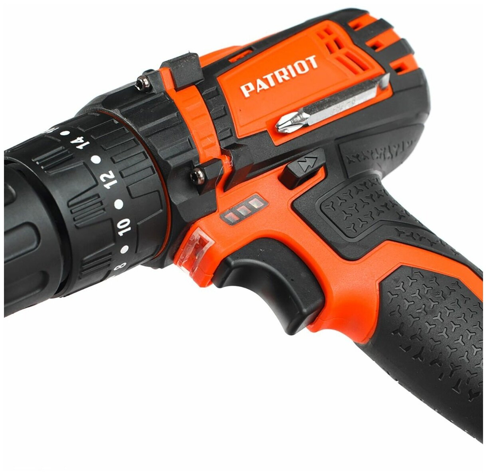 Дрель-шуруповерт акк. PATRIOT BR 241ES-h,24В, 2,0 Ач, 33Нм, УДАРНЫЙ,кейс (180201246)