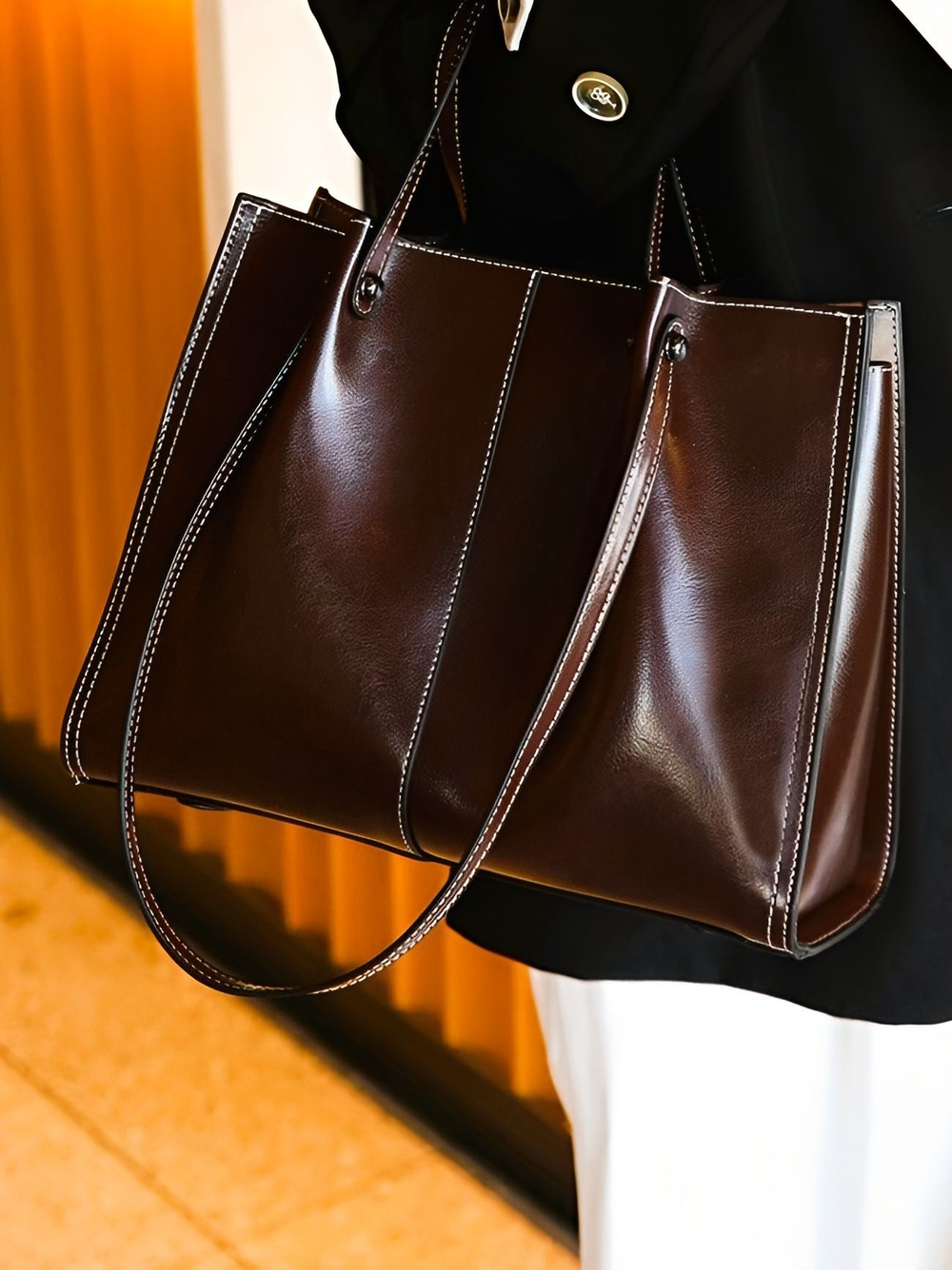 женская сумка на плечо из натуральной кожи