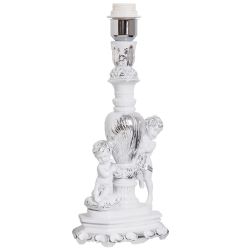 Настольная лампа Путти Сильвер с абажуром Vatican (Ватикан) Сильвер