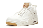 Jordan Air Jordan 4 Retro Levis White Mid-top Retro Basketball shoes GS White