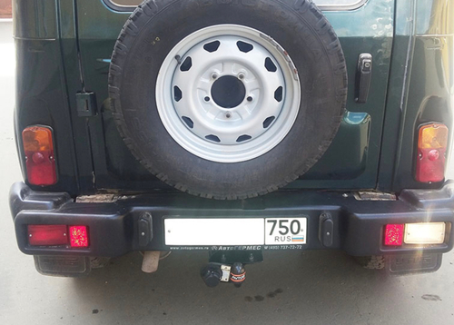 Фаркоп AvtoS для УАЗ 31512(469), 31514,463, Hunter с универсальной электрикой и сертификатом в комплекте, арт.(UAZ-01+electr)