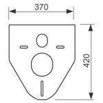 Звукоизоляционный комплект TECEprofil для унитазов и биде 9200010