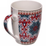 Кружка керамическая 350мл «Восточные цветы» микс