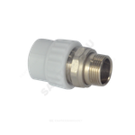 Муфта PP-R комбинированная разъемная белая Дн 25х1/2" НР для радиатора VALFEX 10159125