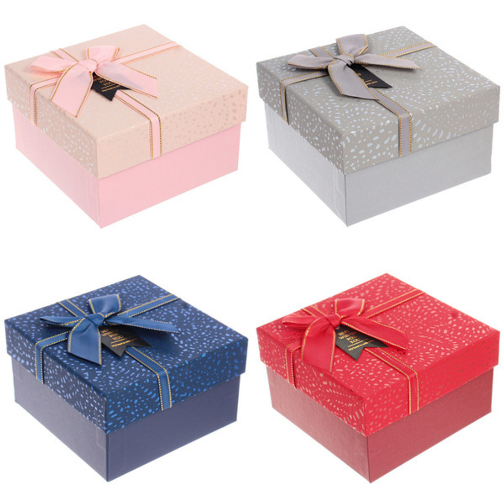 Коробка подарочная «Бантик» 13,5*13,5*8 см