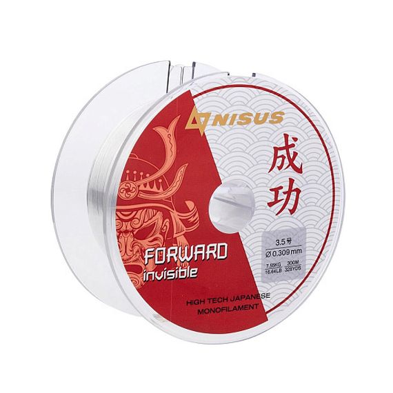 Леска FORWARD Invisible 0,309mm/300m Nylon Transparent (N-FI-0309-300) Nisus