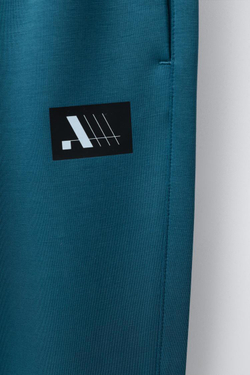 ZARA СПОРТИВНЫЕ ДЖОГГЕРЫ С ЛОГОТИПОМ, ЯРКО-СИНИЙ