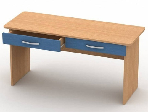 Парта двухместная с ящиками нерегулируемая, 1100*480*h460/580