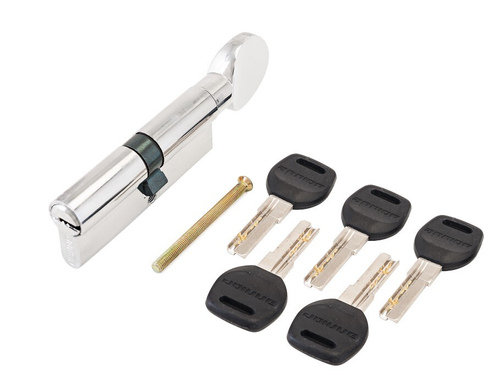 Механизм цилиндровый АЛЛЮР HD F.G 80-5K СР хром/перф.кл/верт (40*40G)(35*10*35) /16270