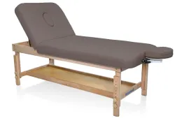 Массажный стол Mizomed Stationary Pro 2, стационарный (бежевый, коричневый)