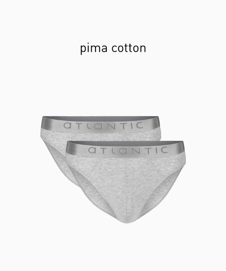 Мужские трусы слипы (2 шт) спорт Basic 2BMP-013 серый меланж