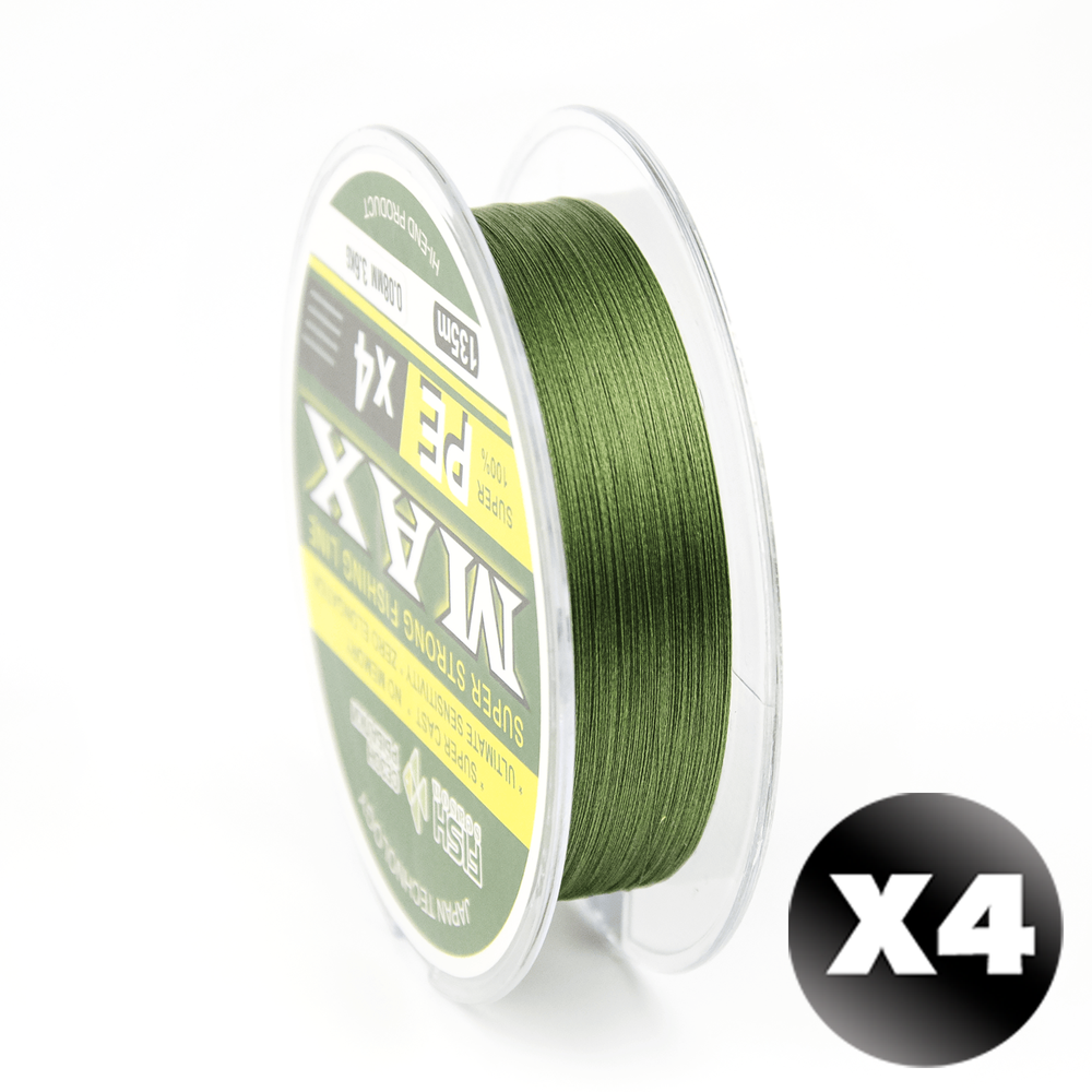 Плетенка Fish Season MAX 4X PE (135м), Темно-зеленый