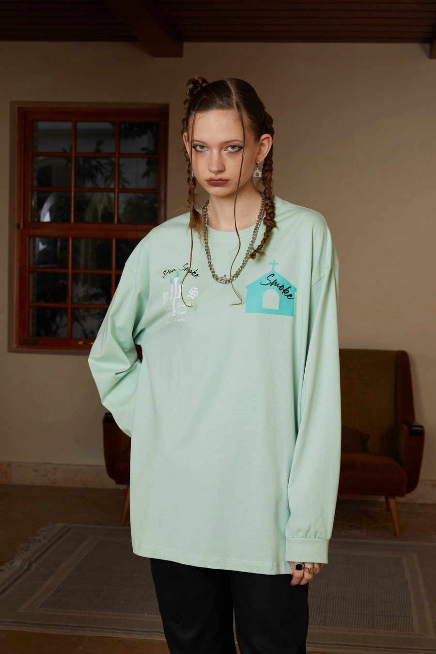 Лонгслив DONSMOKE "DSM Castle" Oversized Longsleeve