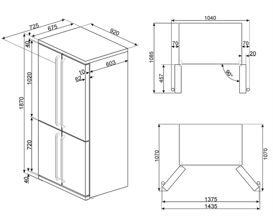 Холодильник Smeg FQ960N