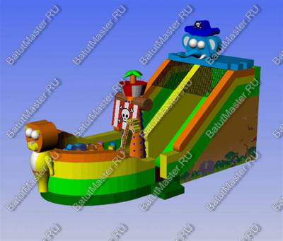 Коммерческий надувной батут "Побег из зоопарка"