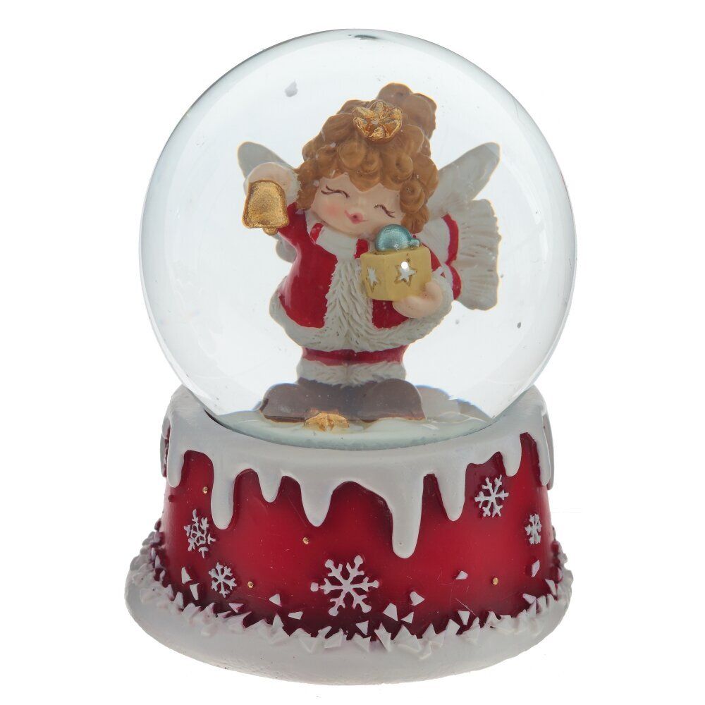 GAEM Фигурка декор в стекл шаре "Ангел", D6 см, L7 W7 H9 см, 3в.