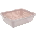 Туалет для кошек с сеткой пепельно-розовый