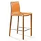Полубарный стул Barrie 65 см оранжевая кожа