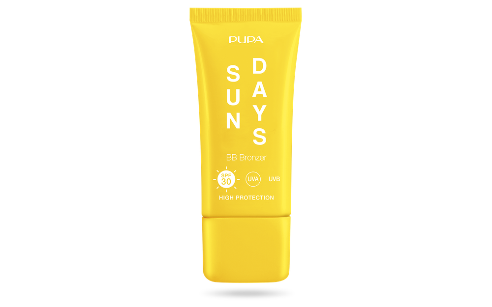 Pupa Тестер ВВ крем для лица Sun Days BB Bronzer, с эффектом естественного загара, для светлой кожи, тон №010