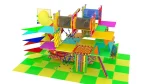 Детский игровой лабиринт «Акватория» 23,7 м2 (3,7*6,4*4,1 м)