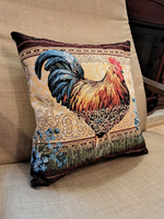 Декоративный гобеленовый чехол для интерьерной подушки Золотой гребешок 1 38*38