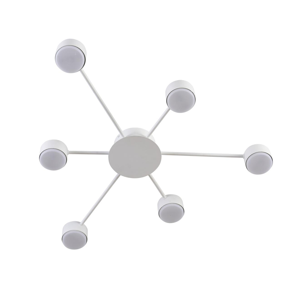 8343/6C COMFI LN26 252 белый, металл Люстра GX53 LED 6*7W 220V TORINA