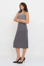 Юбка И 001 дл/серый