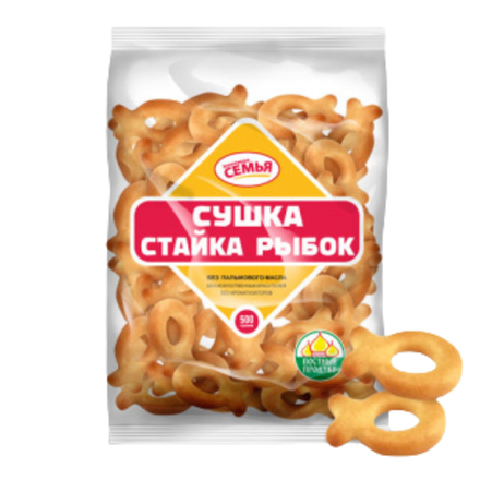 Сушка Экономная Семья Стайка рыбок 500 гр
