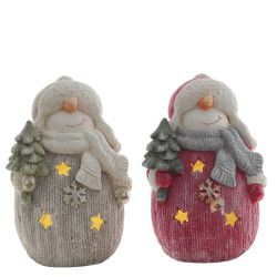 GAEM Фигурка декоративная "Снеговик" (подсвет, 3хААА н/п), L25 W20 H39 см, 2в.