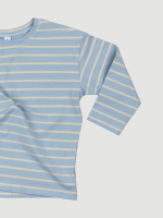 Лонгслив оверсайз Mjölk Полоска серо-голубая