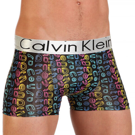 Мужские трусы боксеры черные с принтом Calvin Klein Modal Print Party