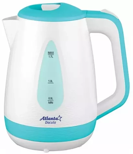 Чайник электрический ATLANTA ATH-2376 голубой пластиковый