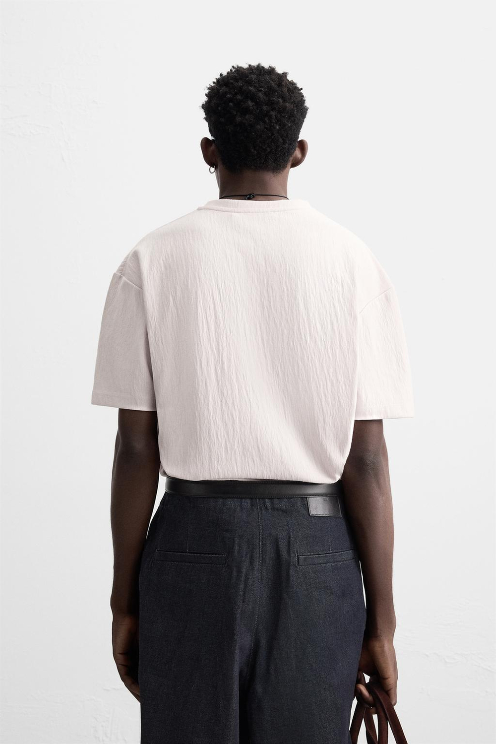 Футболка relaxed fit из рельефной ткани